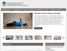 Tablet Screenshot of gymnastiqueholistique.com